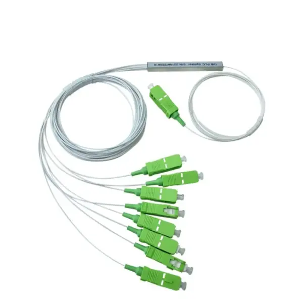 8-channel optical fiber PLC splitter