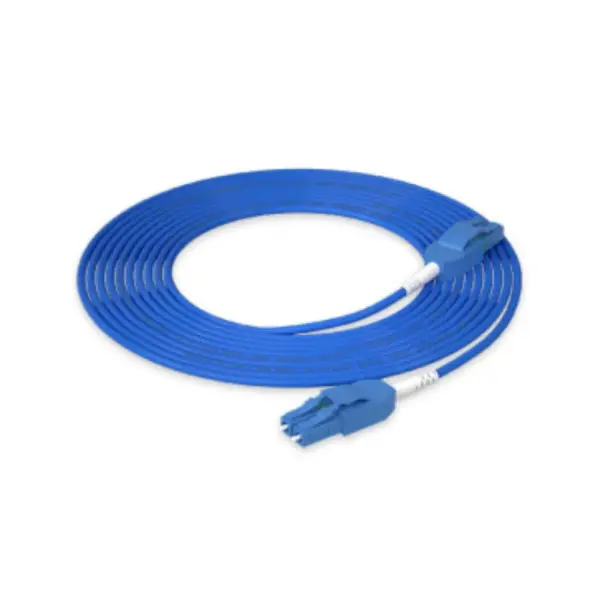 Duplex armored fiber optic patch cord