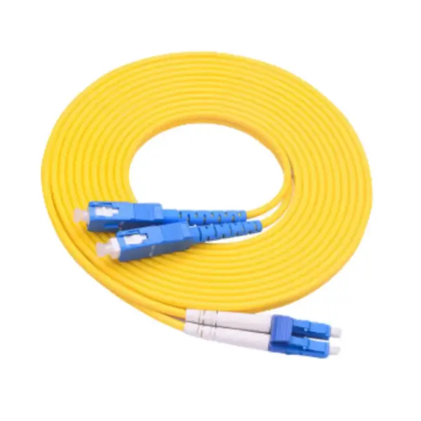 LC - SC single mode duplex fiber optic patch cord
