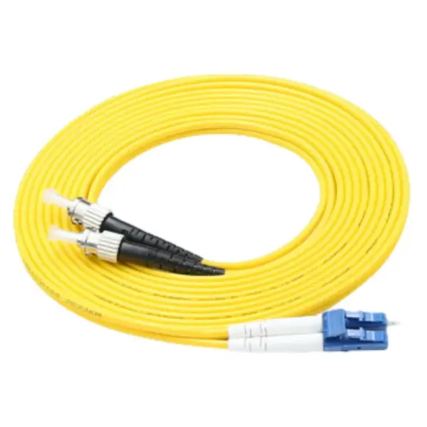 LC - ST single mode duplex fiber optic patch cord