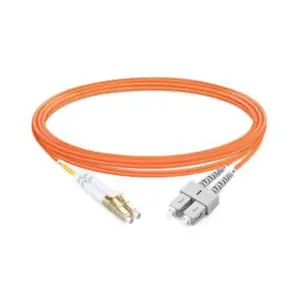 OM1 multimode duplex fiber optic patch cord
