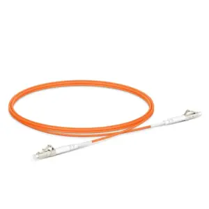 OM1 multimode single-core fiber optic patch cord