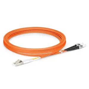OM2 LC to ST UPC Duplex Fiber Optic Patch Cable