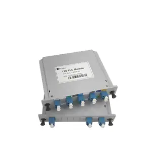 Plug-in PLC fiber optic splitter