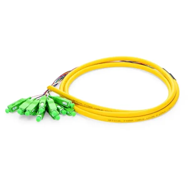 SC APC 12-core tubed optical fiber pigtail