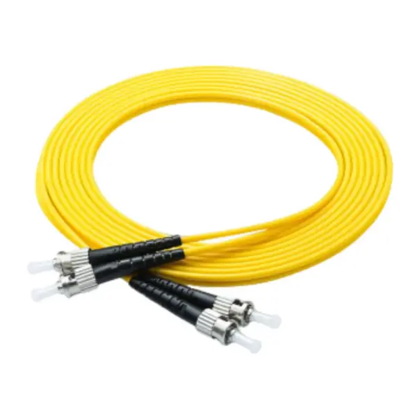 ST - ST single mode duplex fiber optic patch cord