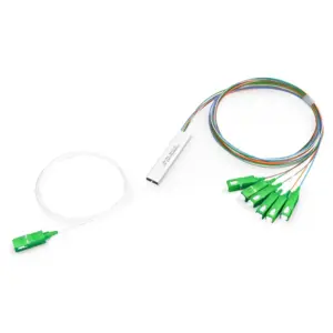 PLC fiber optic splitter 1x6