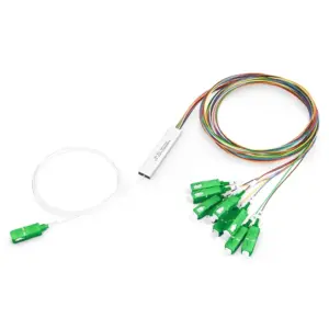 PLC fiber optic splitter 1x9