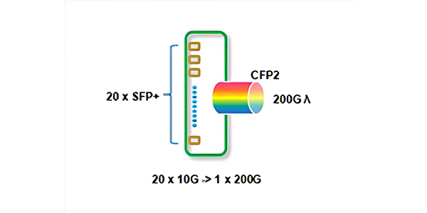 20x10G-to-1x200G-multiplexing-transponder-multiplexing-transponder-structure-diagram