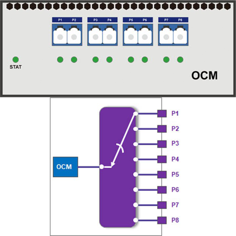 Channel Monitoring (OCM) product structure view