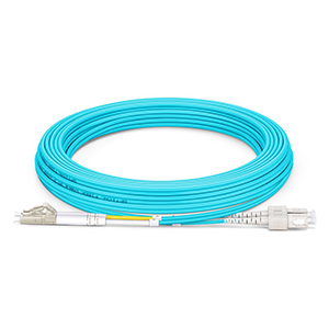 LC-UPC-SC-UPC 10G duplex multi-mode OM3 fiber optic patch cord