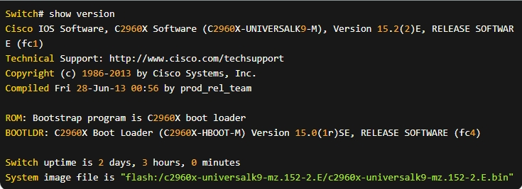 Upgrading Cisco Switch IOS System Configuration